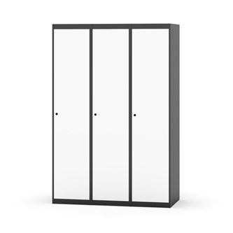 Novis garderobeskab lige topplade 1:3 B120 cm