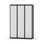 Novis garderobeskab lige topplade 1:3 B120 cm