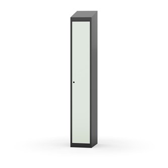 Novis garderobeskab skrå topplade 1:1 B30 cm
