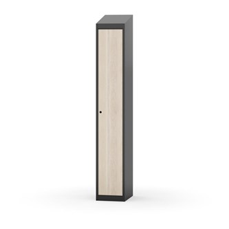 Novis garderobeskab skrå topplade 1:1 B30 cm