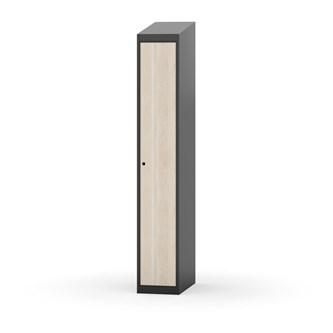 Novis garderobeskab skrå topplade 1:1 B30 cm