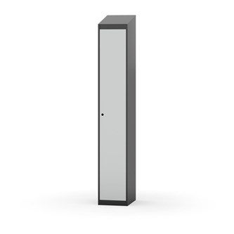 Novis garderobeskab skrå topplade 1:1 B30 cm
