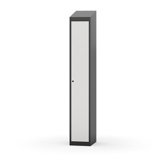 Novis garderobeskab skrå topplade 1:1 B30 cm
