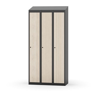 Novis garderobeskab skrå topplade 1:3 B90 cm