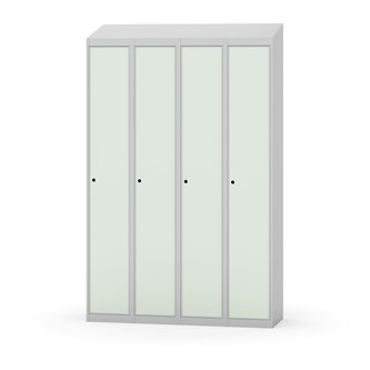 Novis garderobeskab skrå topplade 1:4 B120 cm