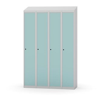 Novis garderobeskab skrå topplade 1:4 B120 cm