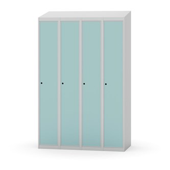 Novis garderobeskab skrå topplade 1:4 B120 cm