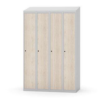 Novis garderobeskab skrå topplade 1:4 B120 cm