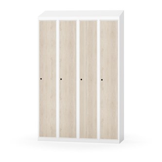 Novis garderobeskab skrå topplade 1:4 B120 cm