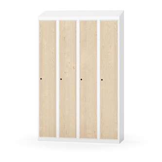 Novis garderobeskab skrå topplade 1:4 B120 cm