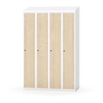 Novis garderobeskab skrå topplade 1:4 B120 cm