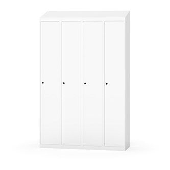Novis garderobeskab skrå topplade 1:4 B120 cm