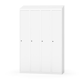 Novis garderobeskab skrå topplade 1:4 B120 cm