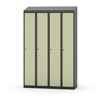 Novis garderobeskab skrå topplade 1:4 B120 cm