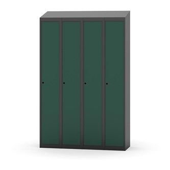 Novis garderobeskab skrå topplade 1:4 B120 cm