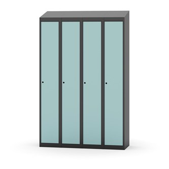 Novis garderobeskab skrå topplade 1:4 B120 cm