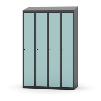 Novis garderobeskab skrå topplade 1:4 B120 cm