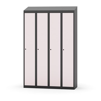 Novis garderobeskab skrå topplade 1:4 B120 cm