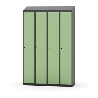 Novis garderobeskab skrå topplade 1:4 B120 cm