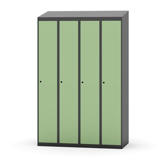 Novis garderobeskab skrå topplade 1:4 B120 cm