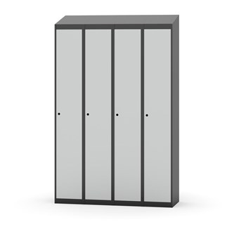 Novis garderobeskab skrå topplade 1:4 B120 cm