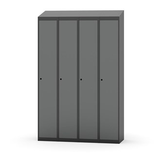 Novis garderobeskab skrå topplade 1:4 B120 cm