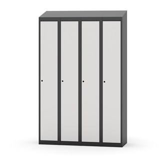 Novis garderobeskab skrå topplade 1:4 B120 cm