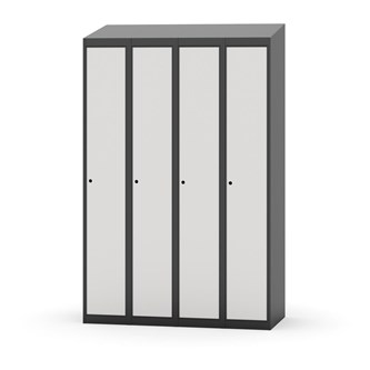 Novis garderobeskab skrå topplade 1:4 B120 cm