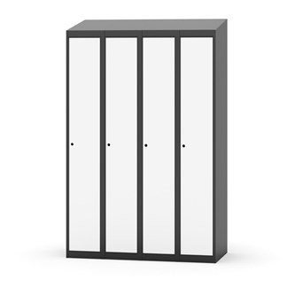 Novis garderobeskab skrå topplade 1:4 B120 cm