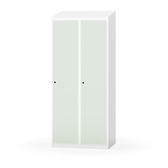 Novis garderobeskab skrå topplade 1:2 B80 cm