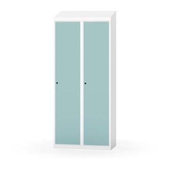 Novis garderobeskab skrå topplade 1:2 B80 cm