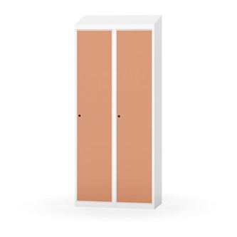 Novis garderobeskab skrå topplade 1:2 B80 cm