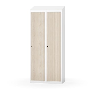 Novis garderobeskab skrå topplade 1:2 B80 cm