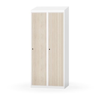 Novis garderobeskab skrå topplade 1:2 B80 cm