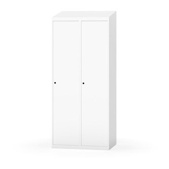 Novis garderobeskab skrå topplade 1:2 B80 cm