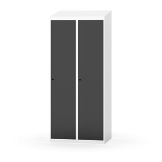Novis garderobeskab skrå topplade 1:2 B80 cm