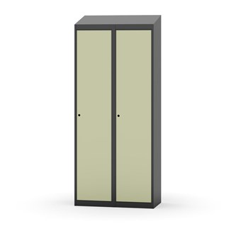 Novis garderobeskab skrå topplade 1:2 B80 cm