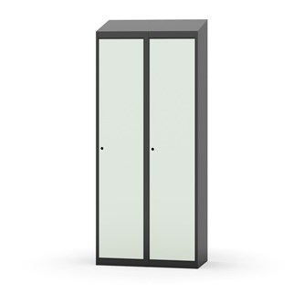 Novis garderobeskab skrå topplade 1:2 B80 cm