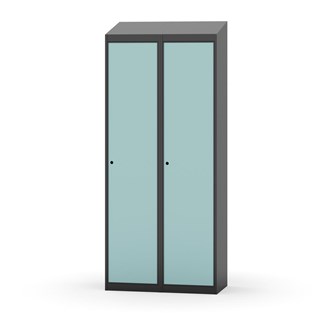 Novis garderobeskab skrå topplade 1:2 B80 cm