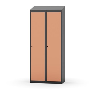 Novis garderobeskab skrå topplade 1:2 B80 cm