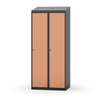 Novis garderobeskab skrå topplade 1:2 B80 cm