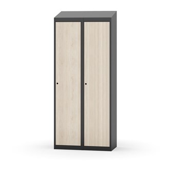 Novis garderobeskab skrå topplade 1:2 B80 cm