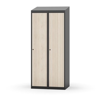 Novis garderobeskab skrå topplade 1:2 B80 cm