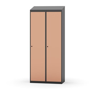 Novis garderobeskab skrå topplade 1:2 B80 cm