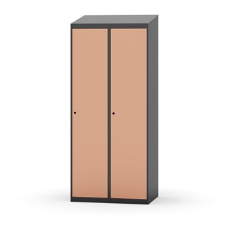 Novis garderobeskab skrå topplade 1:2 B80 cm