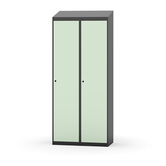 Novis garderobeskab skrå topplade 1:2 B80 cm