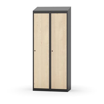 Novis garderobeskab skrå topplade 1:2 B80 cm