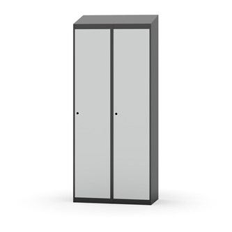 Novis garderobeskab skrå topplade 1:2 B80 cm