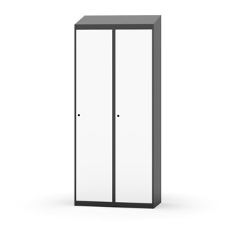 Novis garderobeskab skrå topplade 1:2 B80 cm