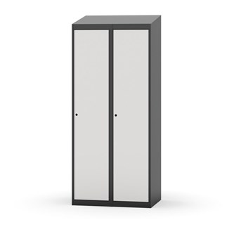 Novis garderobeskab skrå topplade 1:2 B80 cm
